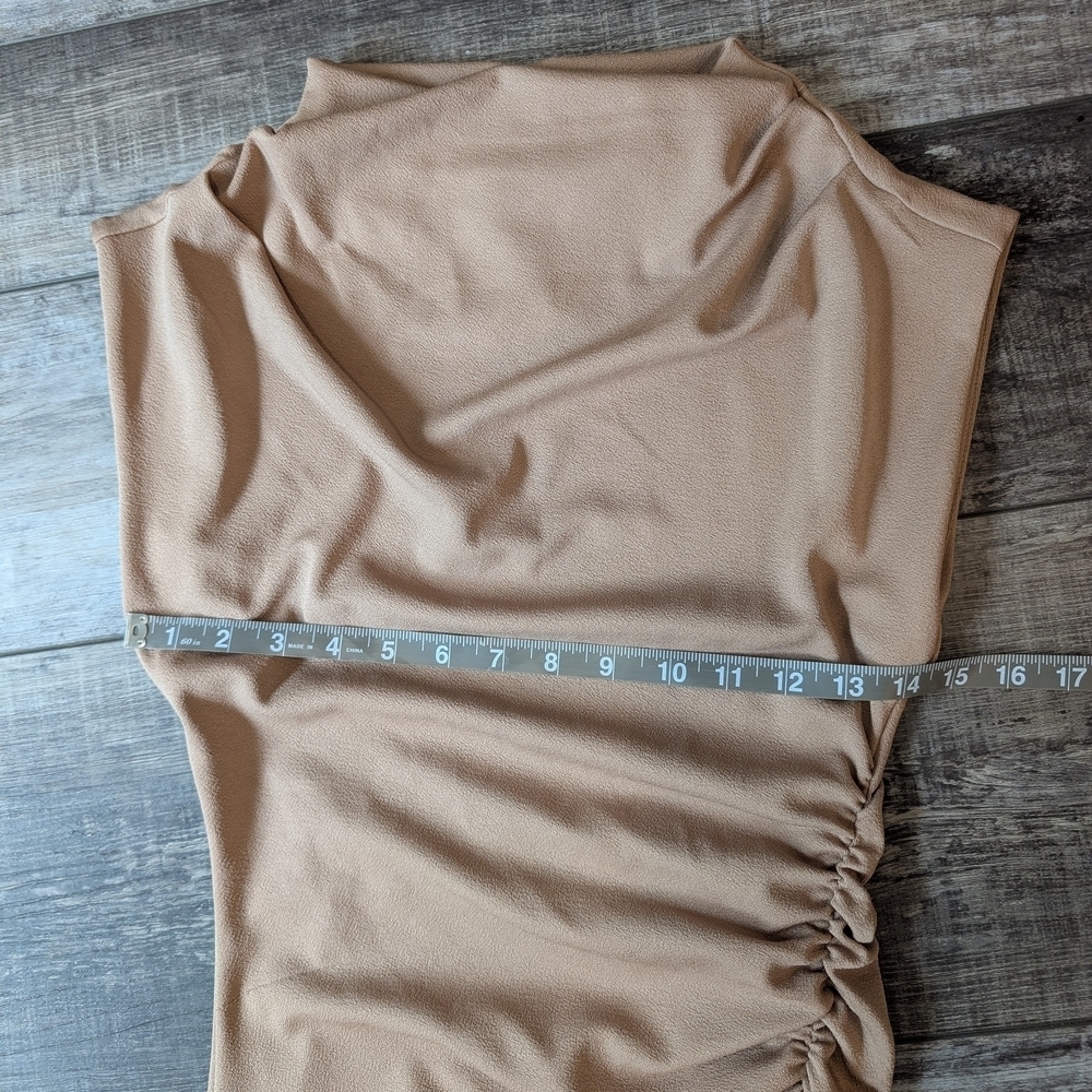 Anthropologie Tan Sleeveless Dress Sz Xs - Picture 10 of 13